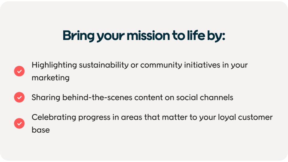 Bring your mission to life 