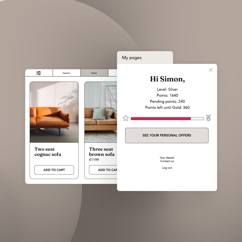 Voyado - Loyalty and retention - My pages - bg