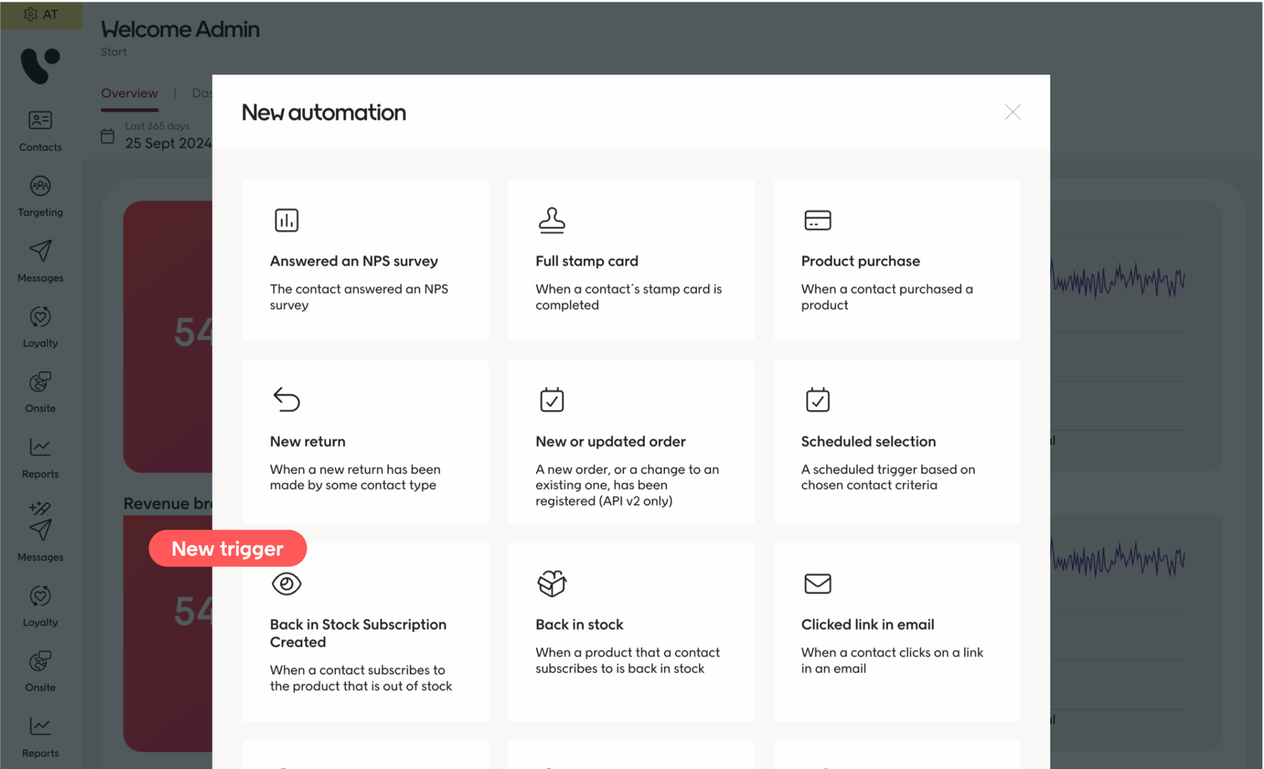 Automation trigger: Back in stock subscription created