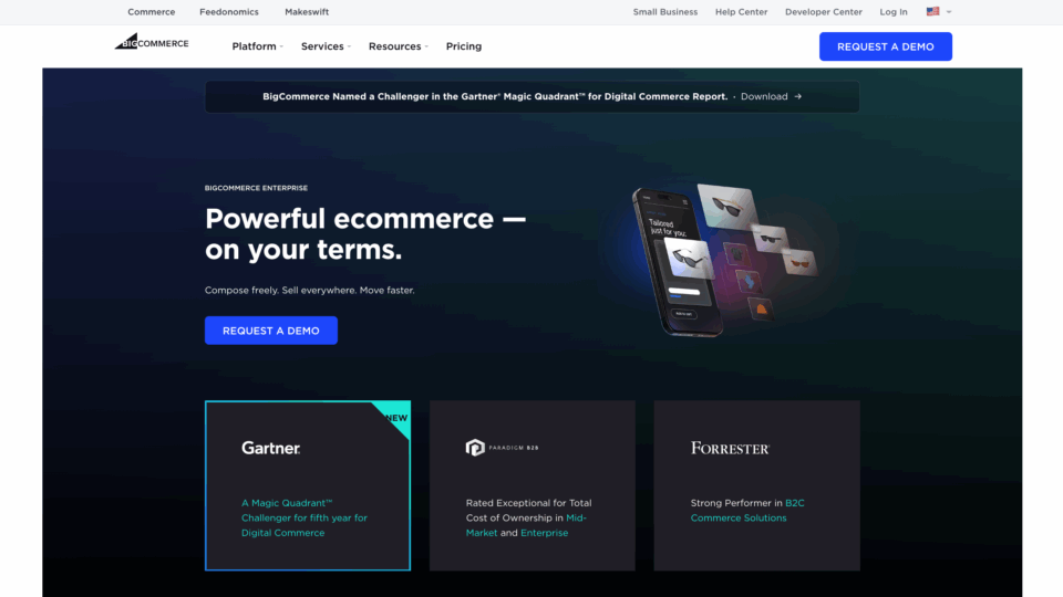 BigCommerce screen