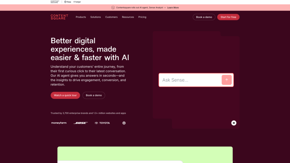 Contentsquare screen