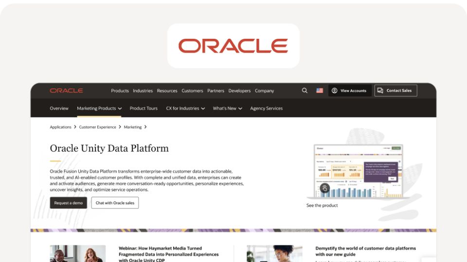 Oracle Unity Customer Data Platform