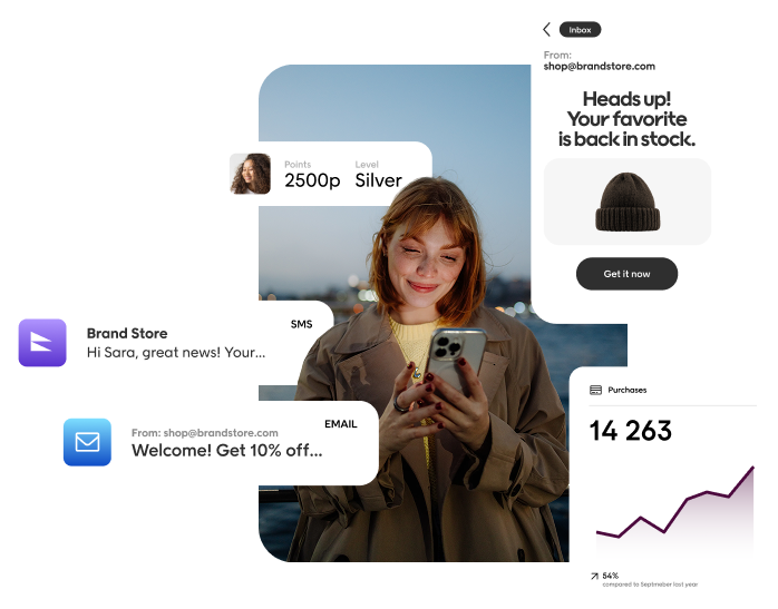 Customer engagement header