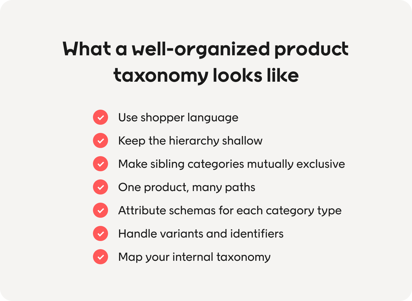 What a well-organized product taxonomy looks like