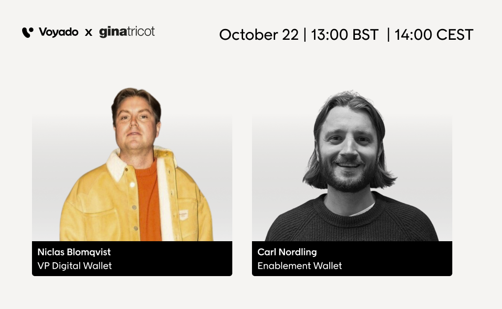 Header image - Digital Wallet Launch Webinar with Gina Tricot