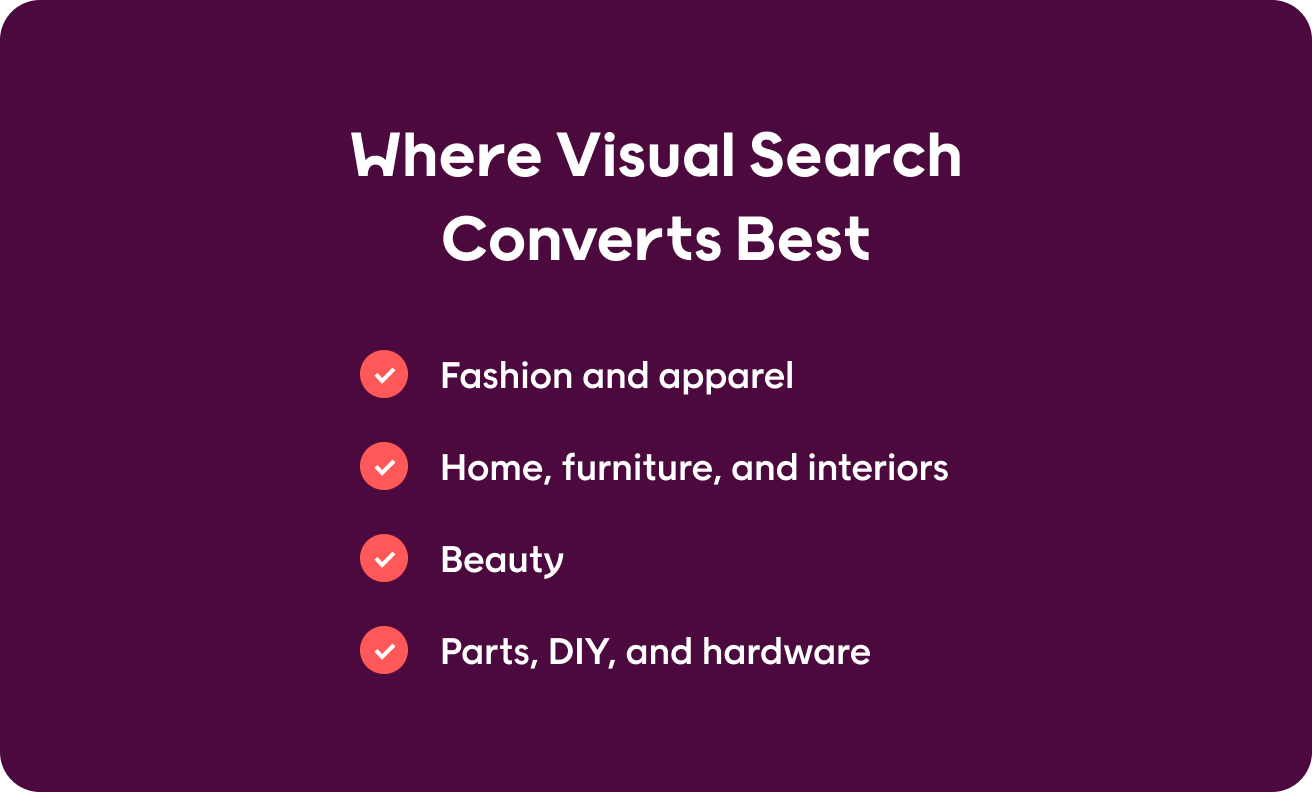 Where visual search converts best in online shopping