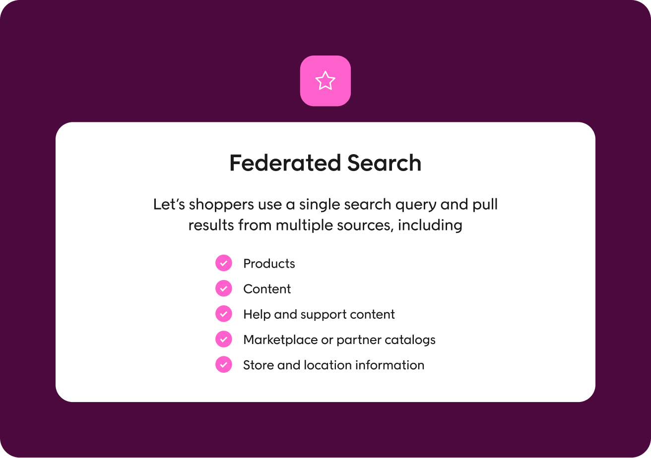 What is federated search?
